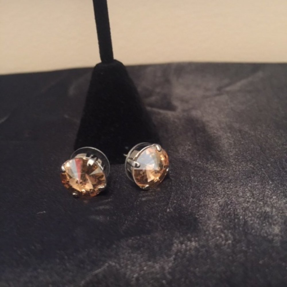 Sabika stud earrings, brown tone, pierced  NWOT  Perfect holiday gift!